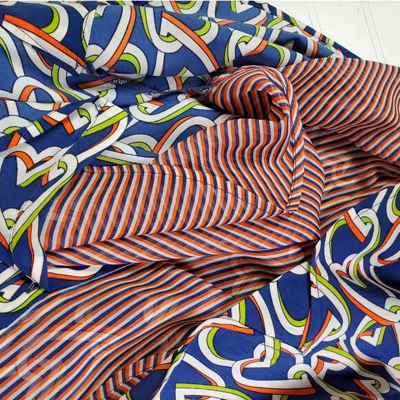 CAbi SZ XS Hola Collection Amour Hearts Blue Button Down Dress #5370 - Picture 5 of 8